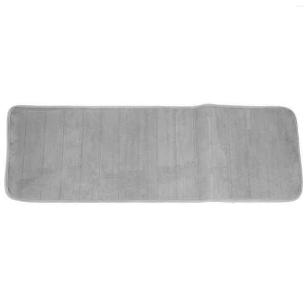 Ensemble d'accessoires de bain 120x40cm, absorbant et antidérapant, mousse à mémoire de forme, tapis de sol pour porte de cuisine et chambre à coucher, gris