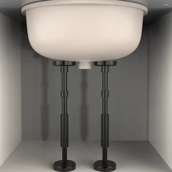 Juego de accesorios para baño, soporte de instalación Universal de 18-45cm, armario colgante, ayudas para el baño, varillas de artefactos de elevación y fijación ajustables