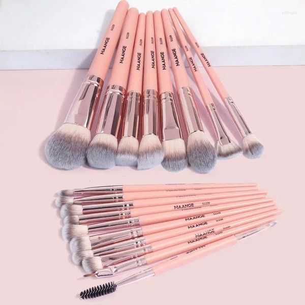 Ensemble d'accessoires de bain 18pcs Brushes de maquillage kit de brosses professionnelles