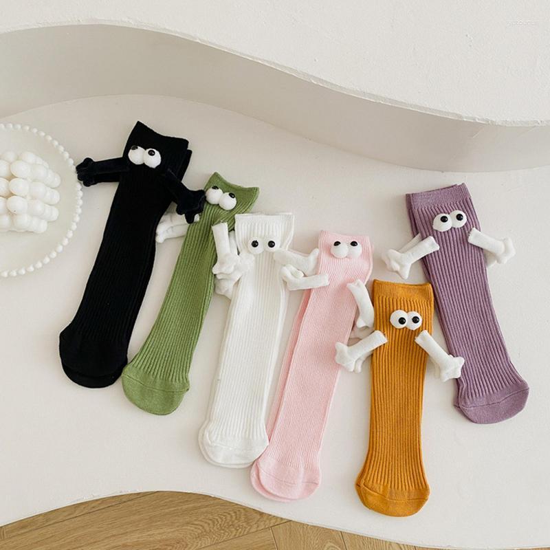 Bath Accessory Set 1Pair Unisex Magnetic Suction Couple Socks Funny 3D Hand In Doll For Women Men Hiking Walking