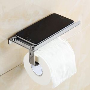 Ensemble d'accessoires de bain 1Pc en acier inoxydable rouleau serviette porte-papier de soie téléphone portable étagère support toilettes boîtes cuisine salle de bain accessoires1