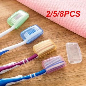 Badaccessoireset 2/5/8 stuks veel tandenborsteldoos borstelhoes voor reizen wandelen kamperen draagbare hoofddeksel thuis badkamer