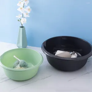 Ensemble d'accessoires de bain 2 pièces, lavabo en plastique, salle de bains, évier de cuisine, bol de trempage des pieds, baignoire domestique pour la vaisselle ronde