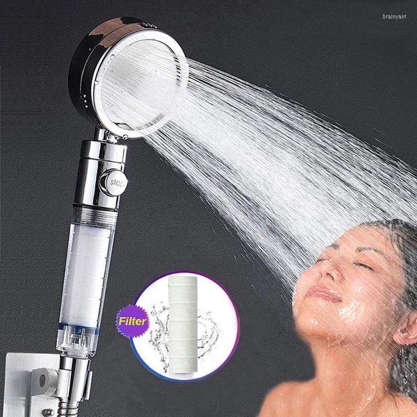 Ensemble d'accessoires de bain 2023 arrivée Turbocharge SPA pommeau de douche 360 ° Rotation haute pression économie d'eau pommeau de douche filtre de salle de bain