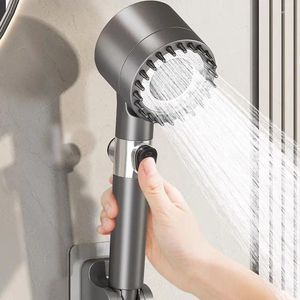 Bath Accessory Set 3 Modes Shower Head High Pressure Showerhead One-Key Stop Water Massage With Filter Bathroom Accessories