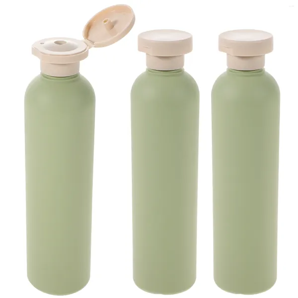 Conjunto de accesorios de baño 3 PCS Productos para el cuidado de la piel Botella de ducha Botella Dispensador Dispensador Contenedor Recargable Almacenamiento Sub Mujer