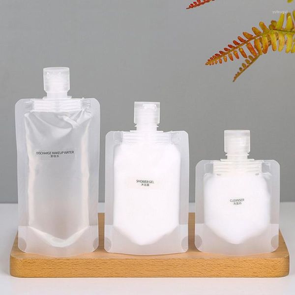 Ensemble d'accessoires de bain 30/50 / 100 ml Bouteille de savon liquide de voyage portable Sac de remplissage cosmétique Emballage Shampooing Maquillage Fluide Sous-emballage
