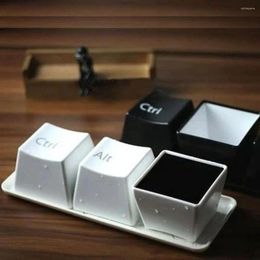 Bath Accessory Set 3pcs Office tasses créatives ctrl clavier à thé tasse de thé noir couleur alt keys café