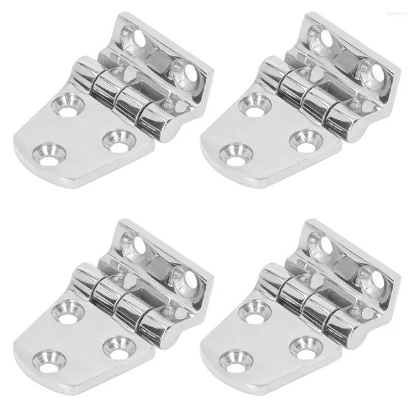 Juego de accesorios de baño Bisagra para barco de 4 piezas Bisagras de grado marino engrosadas de acero inoxidable 316 con 4 montajes para puerta de casa de yate RV 1.5x2.1 pulgadas