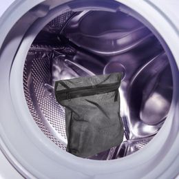 Ensemble d'accessoires de bain 4 pièces, sac à linge pour vêtements, sacs en maille avec fermeture éclair, Machine à laver