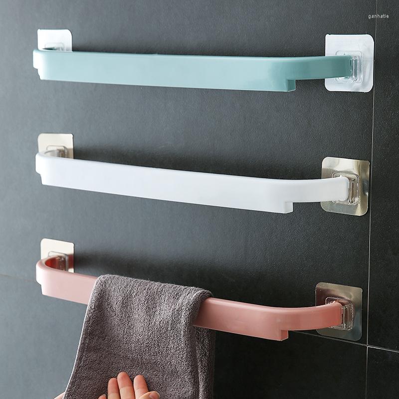 Badtillbehör set vidhäftande handduk rack badrum bar hyllan väggmonterad handdukar hänger toaletthållare köksarrangör