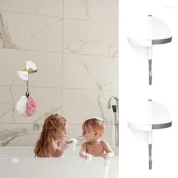 Set di accessori per il bagno Ganci da parete adesivi rotanti con gancio per asciugamani sotto mensola per appendiabiti da cucina per bagno