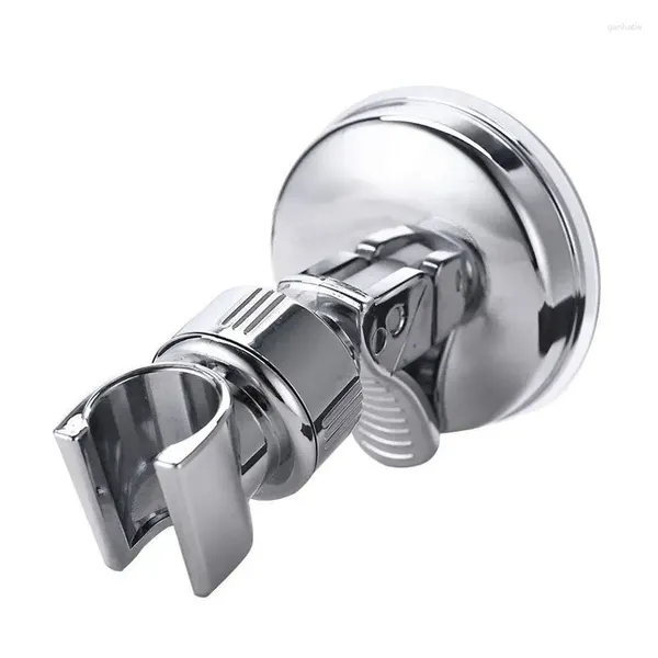 Ensemble d'accessoires de bain, support de pomme de douche réglable, support mural chromé pour salle de bains, support portatif à forte aspiration