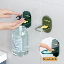 Badaccessoire Set Verstelbare wand gemonteerd douchegel opslagrek shampoo fles plank badkamer vloeibare organisator houder hanger keuken