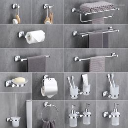 Badaccessoire set badkamer accessoires chroom roestvrijstalen wand gemonteerd handdoekrek papieren hardware hanger