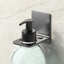 Juego de accesorios de baño Accesorios de baño Estante para botellas de champú autoadhesivo montado en la pared Jabón líquido Organizador de gel de ducha Estantes con gancho