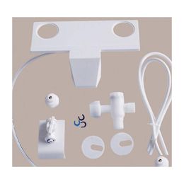 Ensemble d'accessoires de bain Accessoires de bidet Toilettes Spray d'eau douce Nettoyage Lavage Buwasher Kit non électrique Fixation pour salle de bain Blanc D Dhy2T