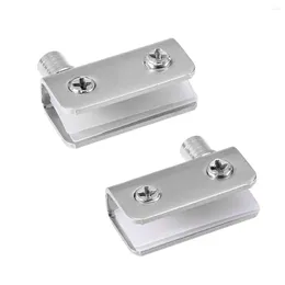 Bath Accessory Set Brand Durable Practical Door Hinges Clamp Glass Hardware PivotClip Stainless Steel Bathroom Shower