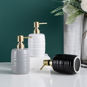 Ensemble d'accessoires de bain, bouteille de désinfectant pour les mains en céramique, fournitures de salle de bains, articles sanitaires, Lotion de presse, shampoing, Gel douche, sous-embouteillage