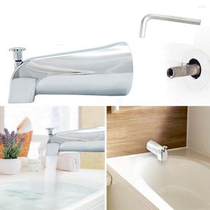 Ensemble d'accessoires de bain Inverseur de bec chromé Facile à installer Économisez de l'eau Alliage de zinc universel pour baignoire-douche