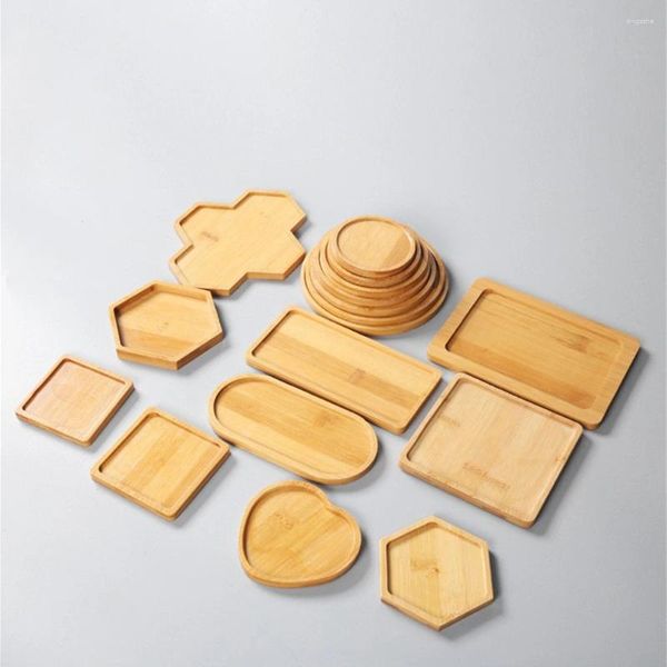 Bath Accessory Set Texture Clear Placemat Chinese Style Top Wad Repas Mat Bamboo Play Flower Pot Pot Cuisine Table Mini