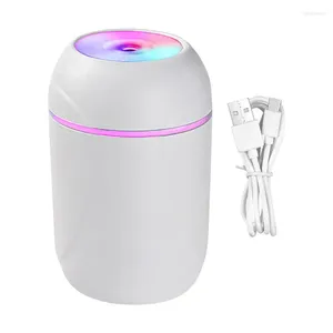 Juego de accesorios de baño Humidificadores de niebla fría 260 ml Mini humidificador de purificación de aire de escritorio silencioso Hogar multiusos para juegos de sala de estar