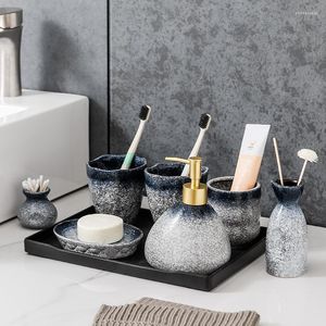 Bath Accessoire Set Vijfkoppige badkamer Huishouden Licht Luxe Wasspoel Kop Japanse Toot