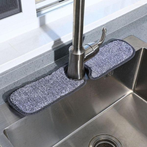 Ensemble d'accessoires de bain pour cuisine salle de bain comptoir évier garde-boue comptoir protecteur robinet tapis absorbant tampons de séchage receveur