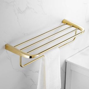 Badaccessoire set gouden badkamer hardware serie soild messing handdoekrek/ringpapier/toiletborstel haar droger houder hoekplank haak luxe