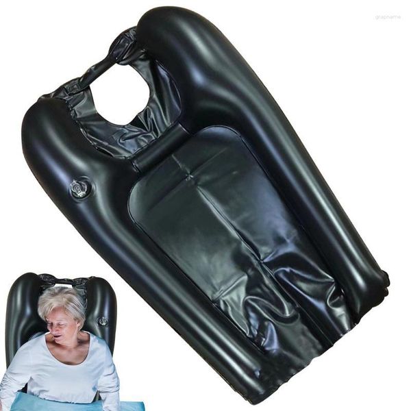 Ensemble d'accessoires de bain bassin de lavage des cheveux pour plateau de lavage alité chevet et dans le lit aide-soignant shampooing évier les personnes âgées handicapées