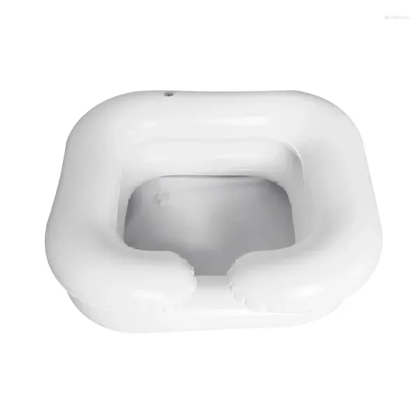 Juego de accesorios de baño, lavabo para lavar el cabello para discapacitados, bañera inflable para champú, reposo en cama, fregadero auxiliar de enfermería