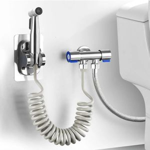 Bath Accessory Set Handheld Bidet Sprayer 304 Stainless Steel Spray Gun Shower Toilet Faucet Nozzle Self Cleaning 231026