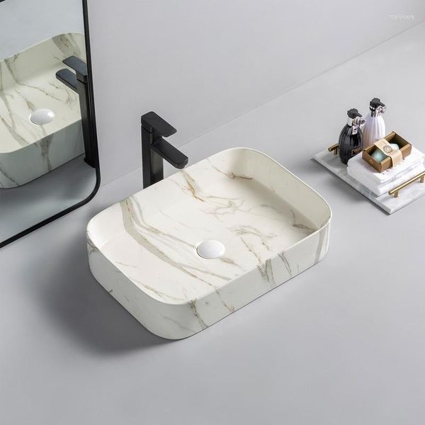Ensemble d'accessoires de bain Lavabo de haute qualité El Villa Comptoir Céramique Art