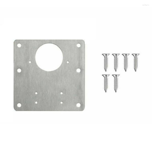 Juego de accesorios para baño, placa de reparación de bisagras, muebles de acero resistente a la oxidación, herramienta de montaje para armario, Kit de puerta de fijación