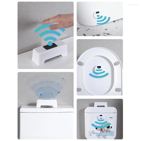 Accesorio de baño Conjunto de infrarrojos Inducción Batones inteligentes Botón Flush Sensor de descarga de inodoro inteligente sin contacto para el inodoro para el hogar El