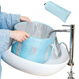 Badaccessoire set isolatie voet weken tas opvouwbare wateremmer voor reiscamping draagbare spa -voeten thuis pedicure