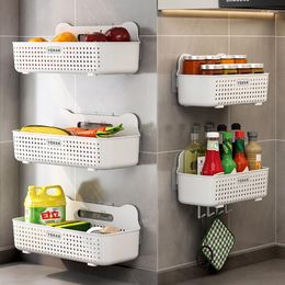 Ensemble d'accessoires de bain grande capacité support de rangement de cuisine mural en gros pour la maison aucun perçage requis étagère d'angle de salle de bain avec Ba