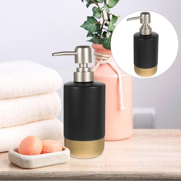 Ensemble d'accessoires de bain, bouteille de lotion, distributeur de shampoing, rechargeable, détergent à lessive de voyage, Portable, stockage de savon pour les mains, céramique, cuisine, salle de bain