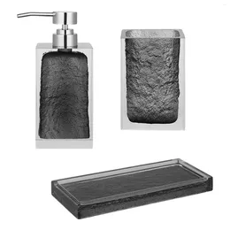 Ensemble d'accessoires de bain Luxury Bathroom Decor Accessoires Shampooing Dispenser Savon liquide