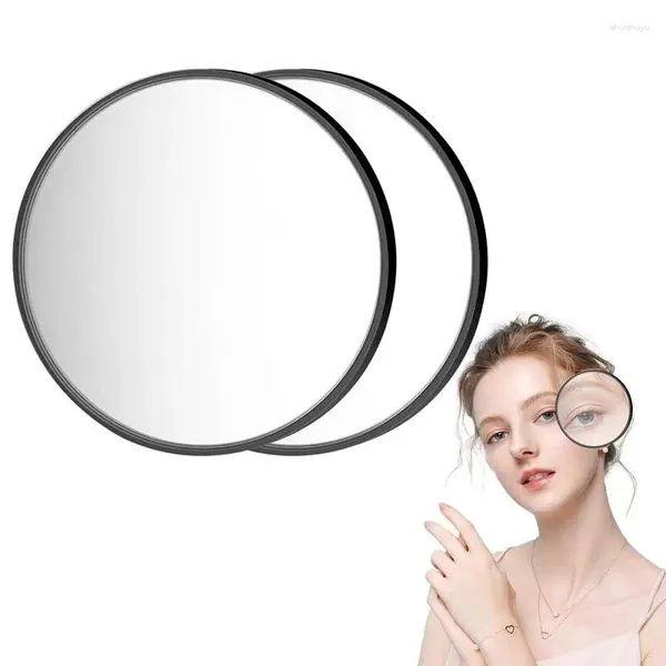 Ensemble d'accessoires de bain, miroir cosmétique grossissant, cadre transparent, maquillage de poche pour le rasage, nettoyage en profondeur du visage et des sourcils