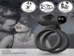 Bath Accessory Set Malevibrating Cock Ring Couple Partage vibrant Plaything Battery Model3144919