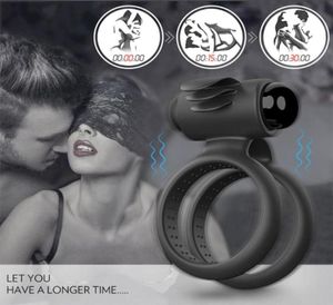 Accesorio de baño conjunto malevibrating cock anillo pareja compartiendo el modelo de batería de juego vibrante4849417