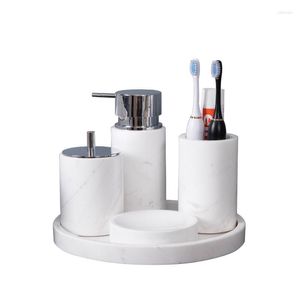 Badaccessoire set marmer badkamer wasspak lade el wasstand tandenborstel rack accessoires licht luxe luxe