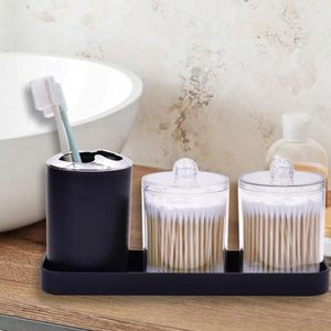 Ensemble d'accessoires de bain, décor de salle de bain de ferme moderne, porte-brosse de toilette, accessoires avec bouteilles de Lotion rechargeables pour la maison