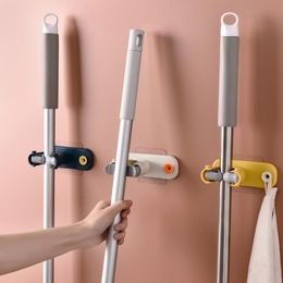 Badaccessoire set multifunctionele dweil klem haak badkamer keukenrek opslagborstel bezem hanger gratis ponsen zelfklevend huishouden gereedschap 221207