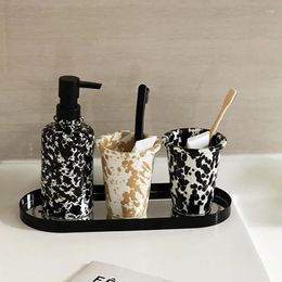 Ensemble d'accessoires de bain pour amoureux nordiques, tasse de gargarisme, brosse de personnalité, savon liquide en bouteille, salle de bain créative, lavage des dents