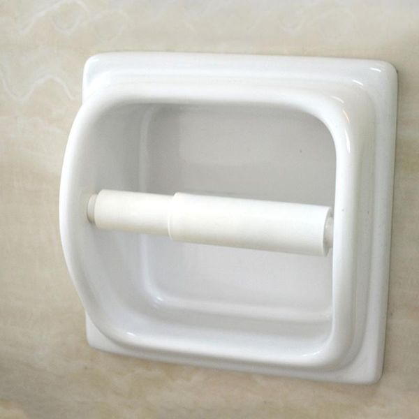 Ensemble d'accessoires de bain, rouleaux de papier toilette en plastique, support de rouleau de remplacement, broche de salle de bain Spring294e