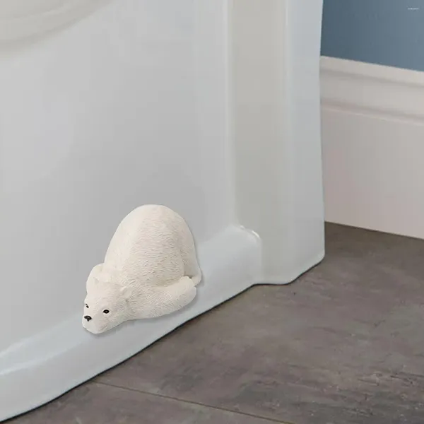 Bath accessoire Ensemble de boulon de toilette Polar ours Boulon décoratif Cover Creative Gift Remplacement partie Belle décoration de salle de bain Ornement