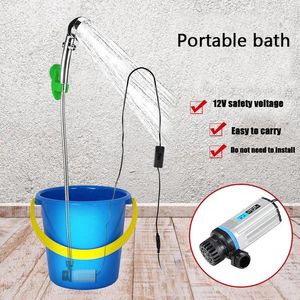 Ensemble d'accessoires de bain, lave-auto Portable 12V, douche de Camping, pompe électrique haute pression pour voyage en plein air 221207