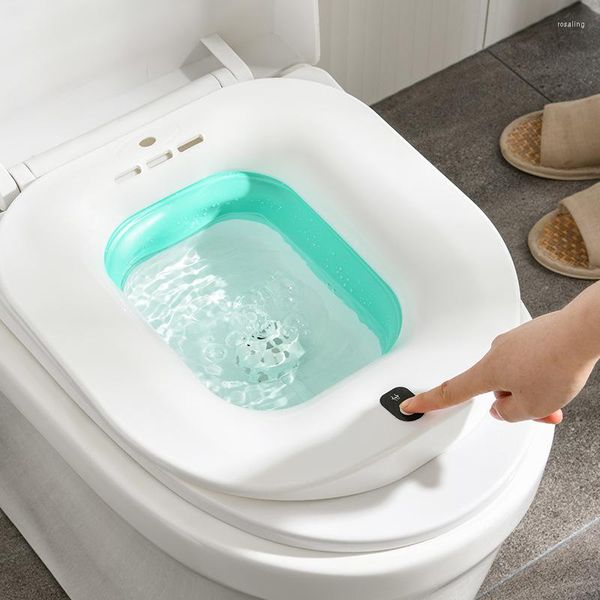 Ensemble d'accessoires de bain Portable électrique Bidet salle de bain toilette soins nettoyage bassin personnes âgées femmes enceintes Fumigation